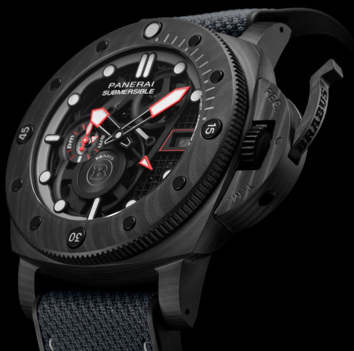 Replica Panerai Submersible S Brabus Black Ops Edition kaufen 46846